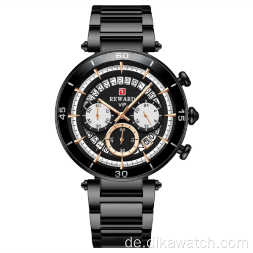 Reward RD81018M Sport Chronograph Herren Drei Augen Sechs Nadeln Kalender Wasserdicht Leuchtende Multifunktionsuhr Individuelles Logo